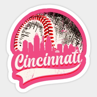 Vintage Cincinnati baseball Sticker